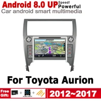 for toyota aurion 20122017 car accessories gps android navigation multimedia player system radio stereo autoradio headunit 2din