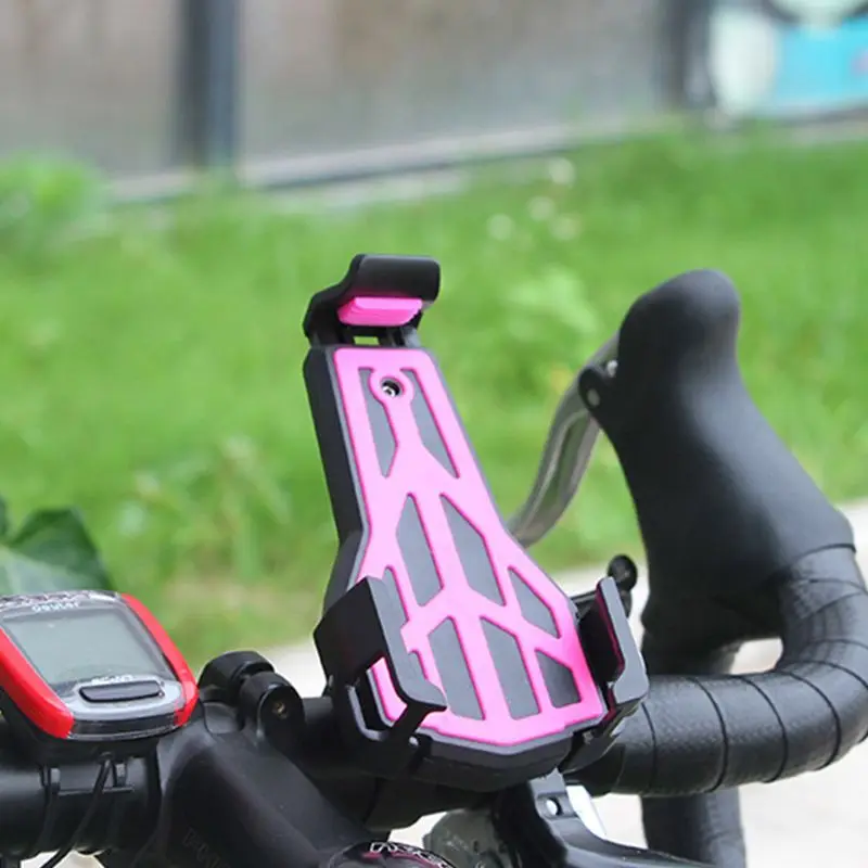 

Adjustable Anti-slip 360 Rotation Bicycle Mount Phone Holder Shockproof Durable Grip Rock Solid Phone Stand for Regular