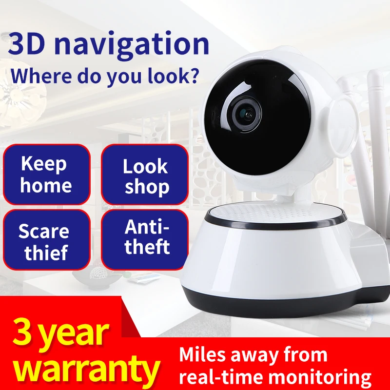 

IP-камера 720P, 5 антенн, Wi-Fi, ИК