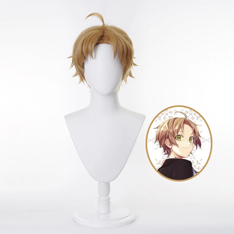 

2021 Costume Mushoku Tensei:Jobless Reincarnation Costumes Rudeus Greyrat Cosplay Wigs Adult Size Student Uniforms