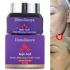 Отбеливающий крем для лица Dimollaure Kojic Acid Retinol, пигмент для удаления пятен меланина, веснушек, мелазмы, темных пятен, витамин А крем