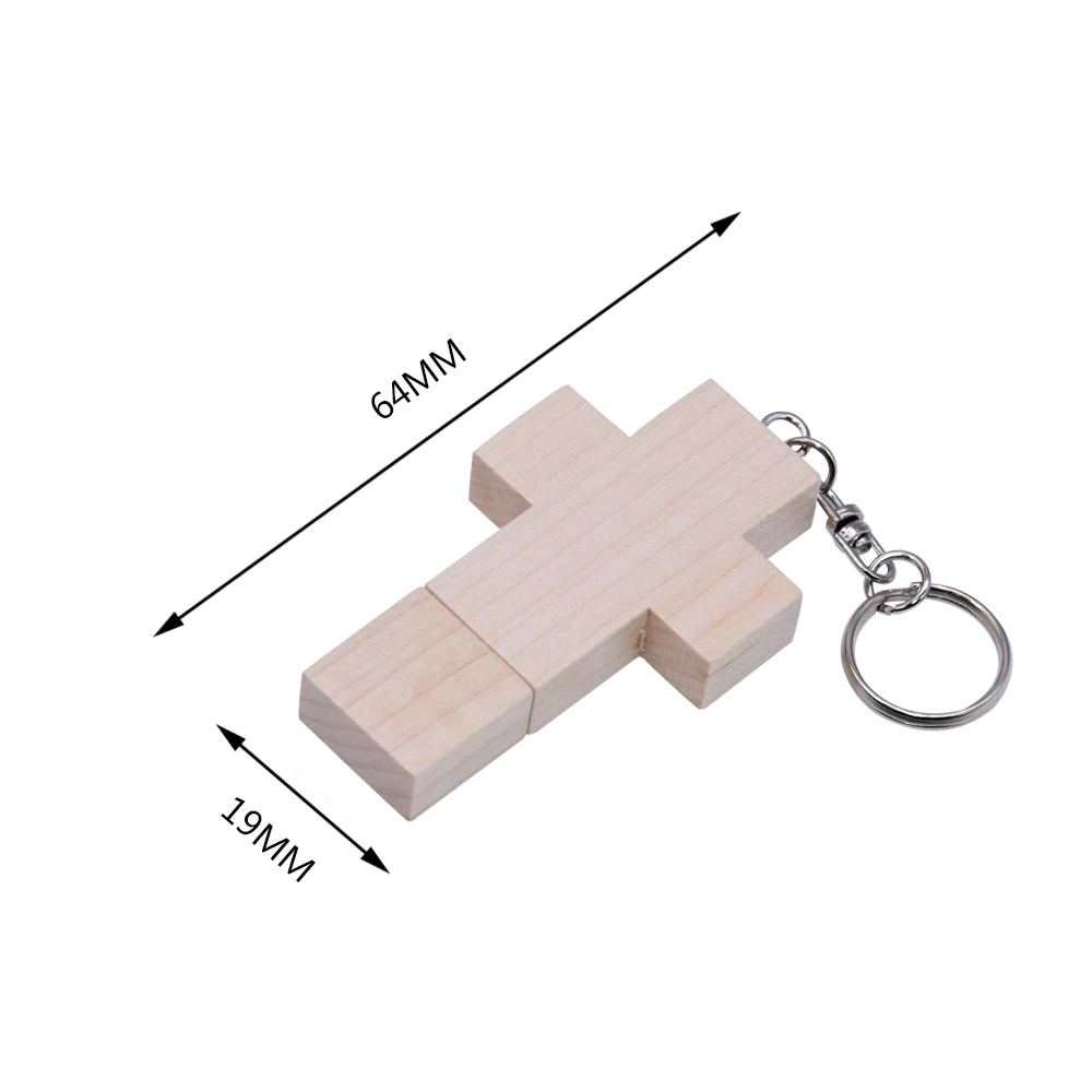 

mini usb pendrive flash drive wooden cross pen drive 128GB 8GB 16GB 32GB 64GB memoria usb stick cle usb gadgets key custom logo