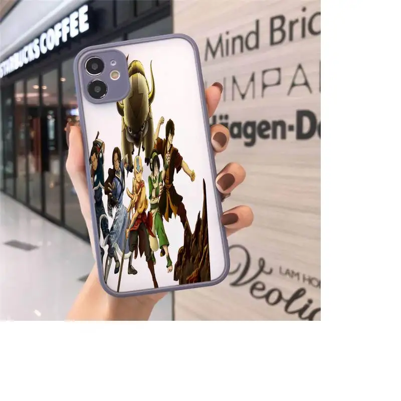 

Avatar The Last Airbender Phone Case matte transparent For gray iPhone 7 8 x xs xr 11 12 pro plus max mini Clear Funda
