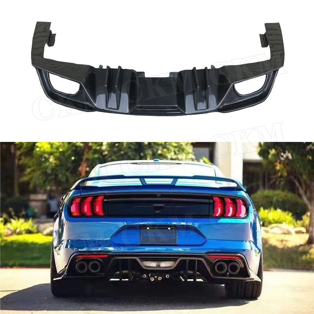 Задний спойлер из углеродного волокна для Ford Mustang 2015 2016 2017 2018 2019 в стиле плавников