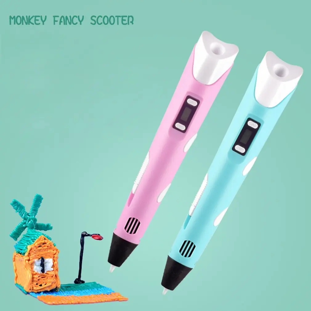 

3D Pen LED Screen DIY 3D Printing Pen Filament Creative Toy Gift For Kids Design Drawing 3D Printer Pen Drawing Stift