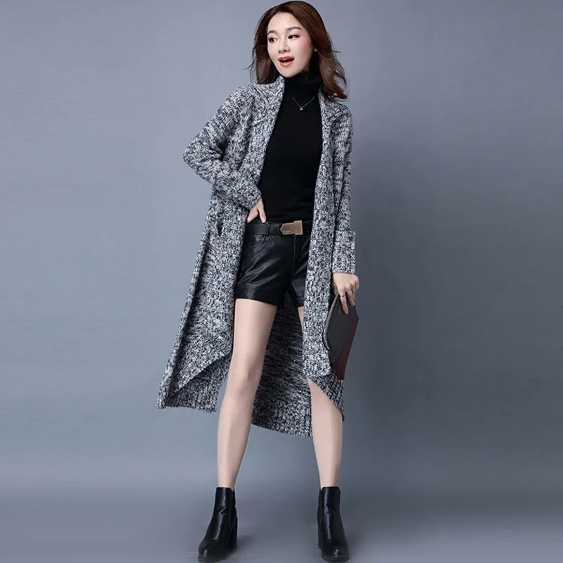 Осень-зима 2020 Новое поступление модный Женский Повседневный Кардиган вязаный