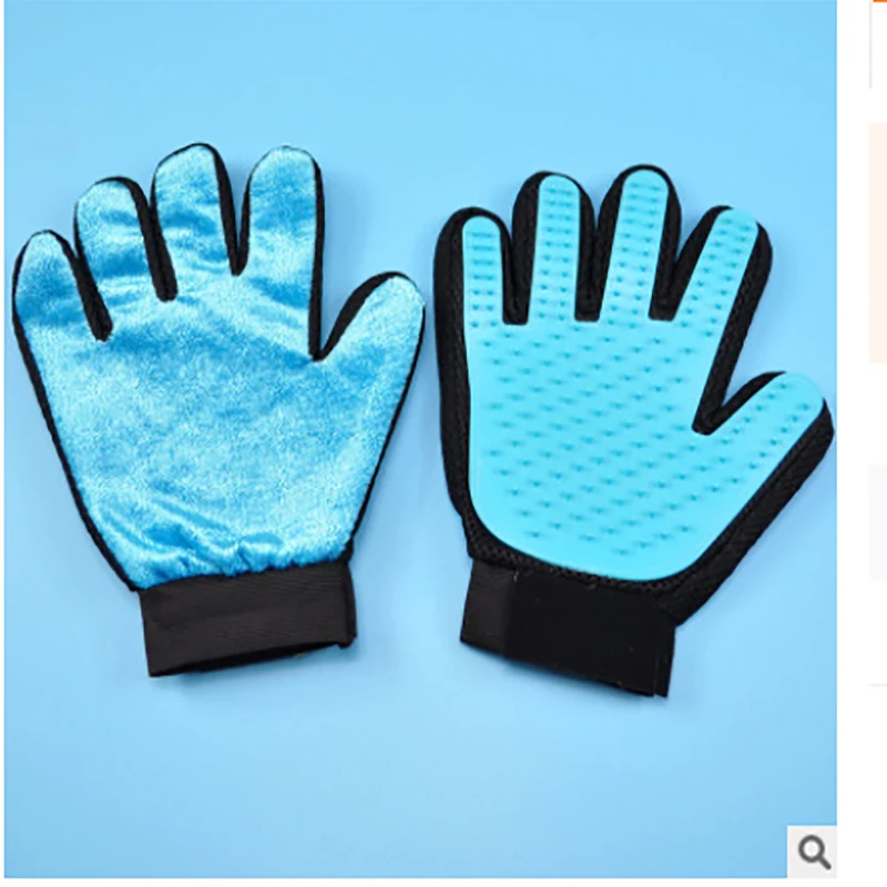 Массажные перчатки с пятью пальцами для кошек и материалы чистки собак щетка