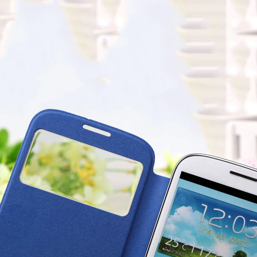 Flip Cover Leather Phone Case For Samsung Galaxy S3 Galaxys3 siii Neo Duos S iii 3 GT I9300 I9301 I9301i I9300i GT-I9300 Cases | Мобильные