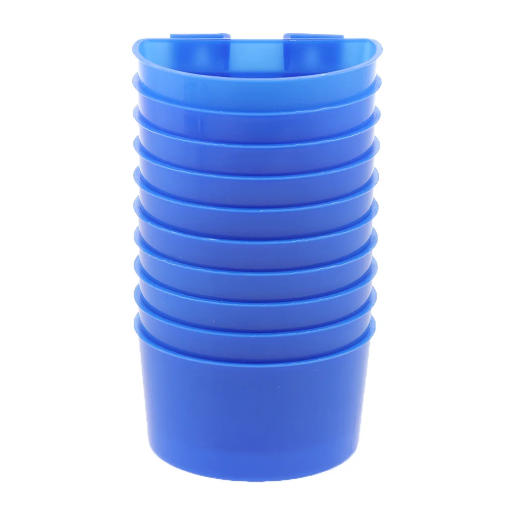 10 шт голуби песок чашки птица еда контейнер для воды утолщенная пластиковая чаша