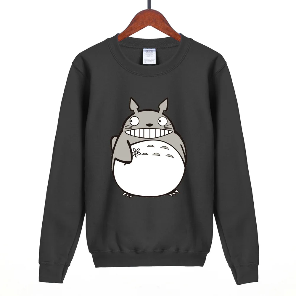 

Casual 3D Sweatshirt Women Long Sleeve Harajuku Streetwear [pullovers Cartoon Totoro Print Moleton Feminino Hoodies Sweatshirts