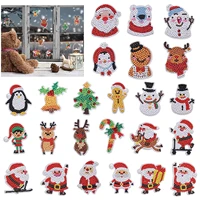 christmas diamond painting stickers kits for kids mosaic diamond paint by numbers for children and adult beginners crafts making