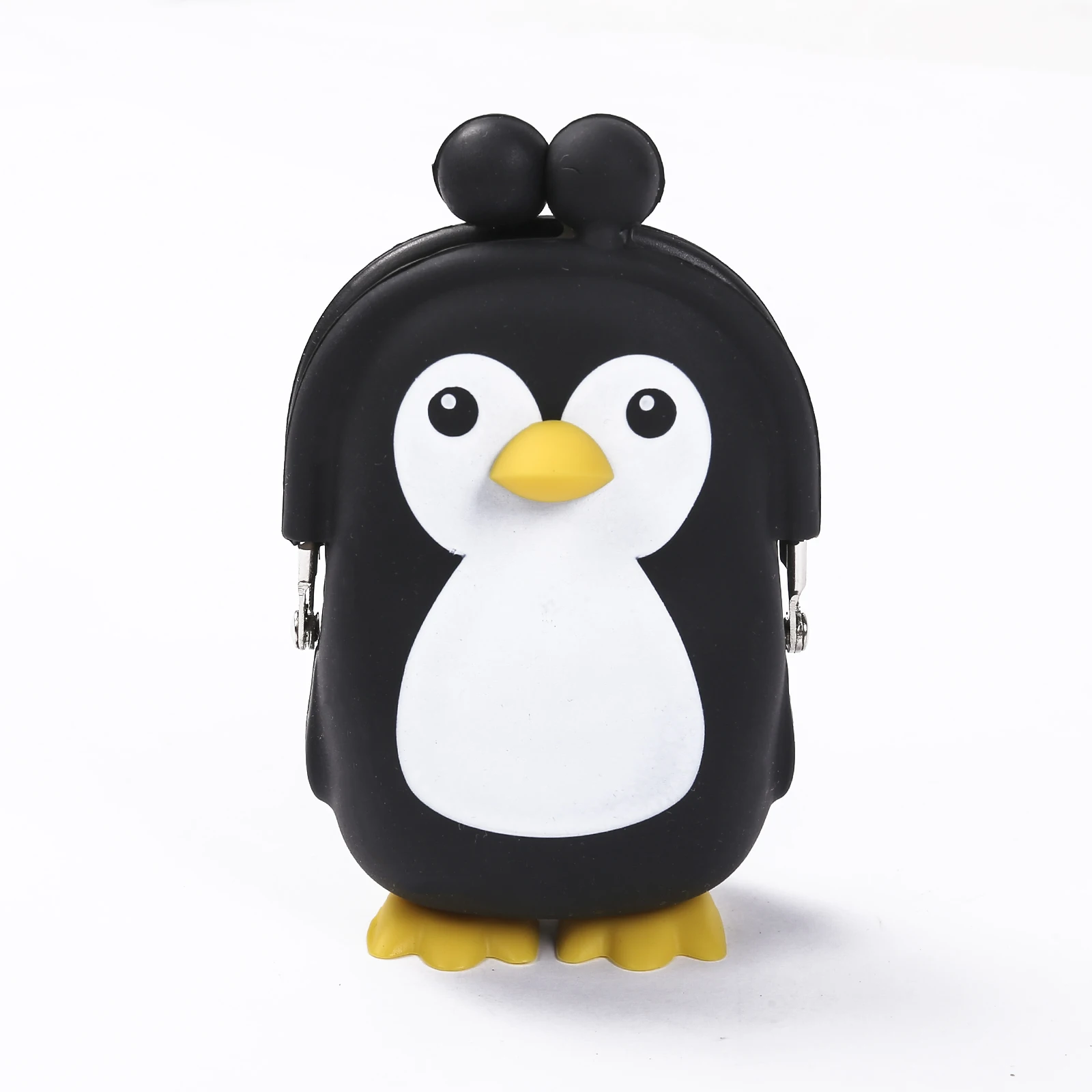 Детский кошелек для мелочи силиконовый 3D с пингвином милый мультяшный маленький