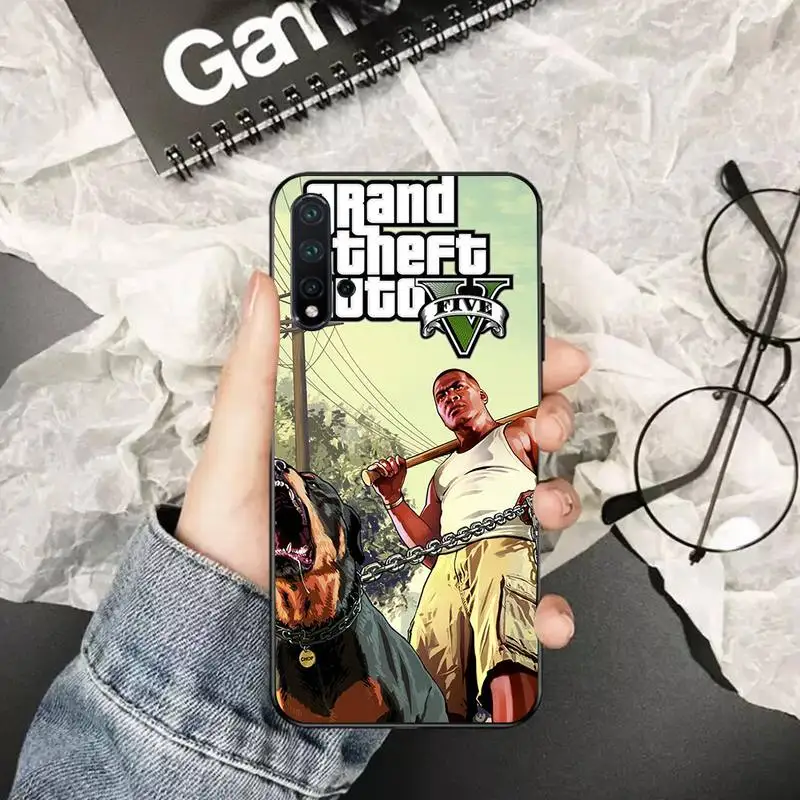 PENGHUWAN Горячая Grand Theft Auto GTA 5 мягкий чехол для задней панели мобильного телефона Huawei