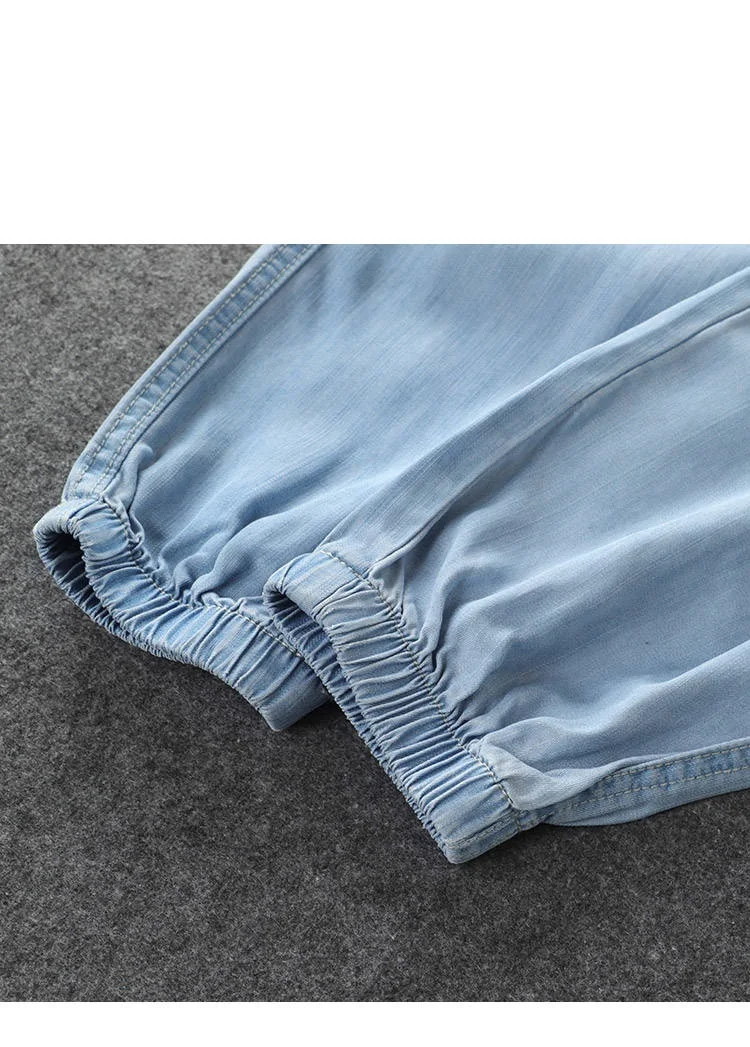 Casual Pants Women 2020 new Korean Tencel jeans spring summer loose high waist casual beam feet harem pants womens clothing | Женская