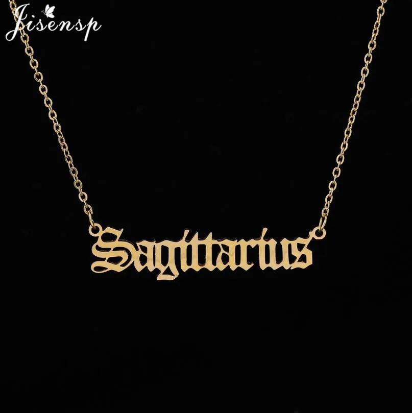 Ожерелье с надписью Зодиак Скорпион Стрелец Козероги Овен Gemini 12 созвездий |