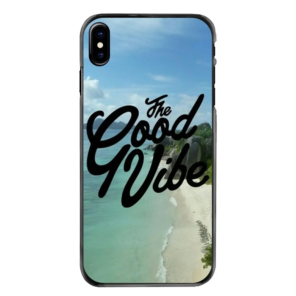 Good vibes summer Accessories Phone Cases Cover For iPhone 4 4S 5 5S 5C SE 6 6S 7 8 Plus X XR XS Max iPod Touch |