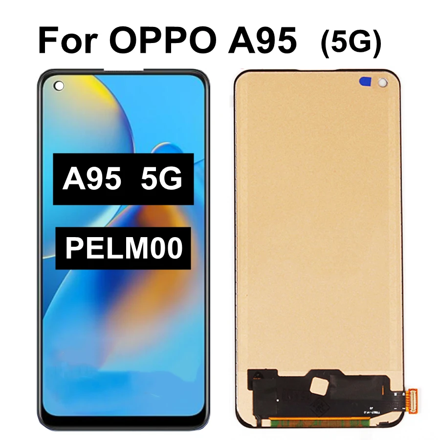 6.4" TFT For Oppo A95 5G PELM00 LCD Display with Touch Panel Glass Screen Digitizer Assembly for OPPO A95 5G LCD