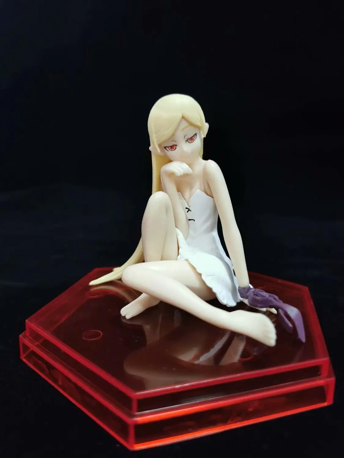 

New Oshino Shinobu Statue Comic Anime Statue Story Monogatari Series Sit Sexy Figure Model Toy 4“