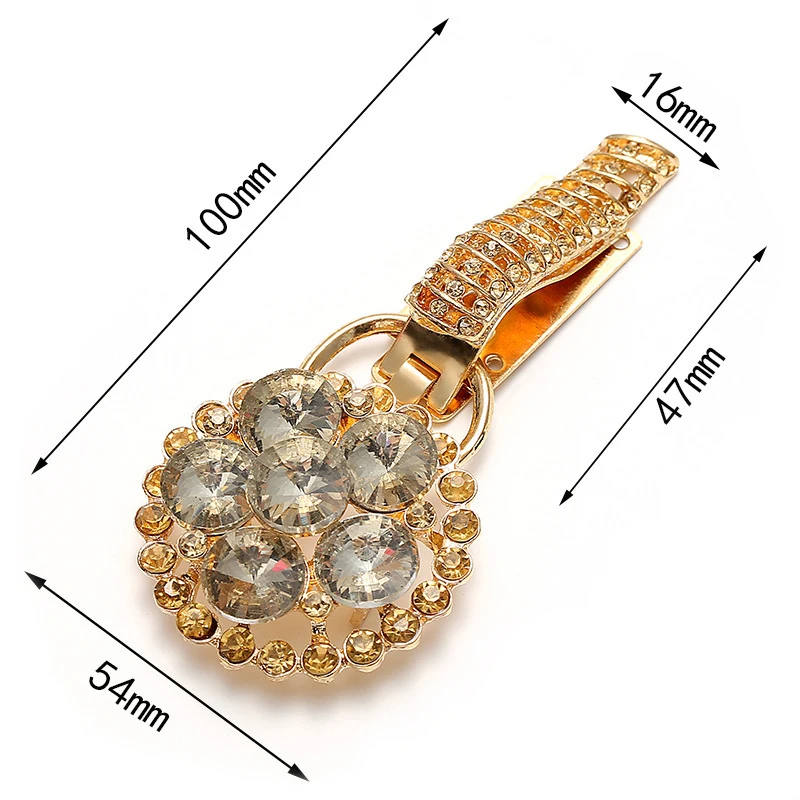 Украшение для свитера и блузки модная пряжка с кристаллами в стиле ретро