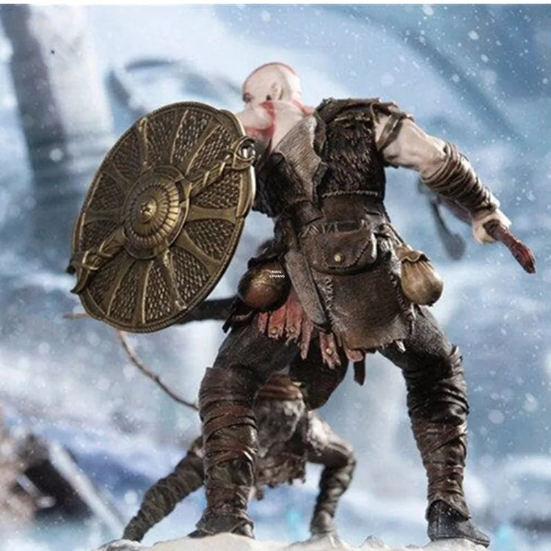 8 &quotСтатуя God of War Demigod Kratos бюст Atreus полноразмерный портрет 1/10 масштаб праздничный