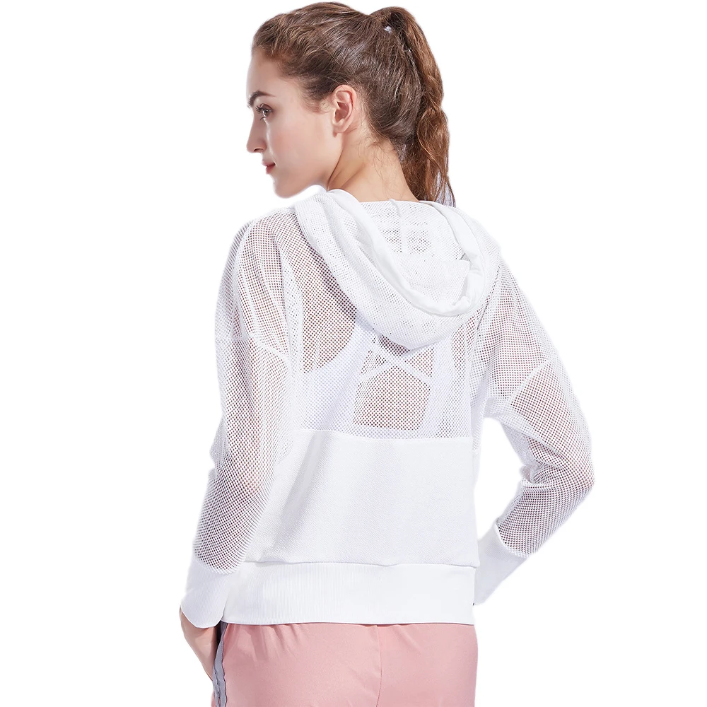 Сексуальная сетчатая рубашка для йоги быстросохнущая фитнеса женщин бега