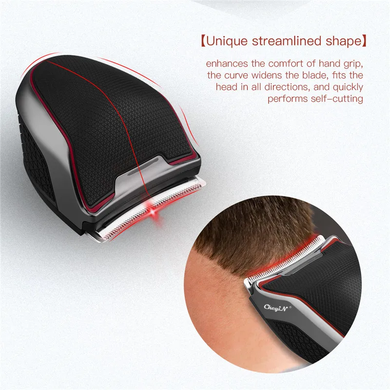 

CkeyiN Professional Rechargeable Turbo two-speed technology Hair Clipper with 2 gear adjustment Hair Trimmer Haircut Kit