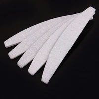 new 20 x grey nail files sanding curve banana for nail art tips manicure tools wholesale