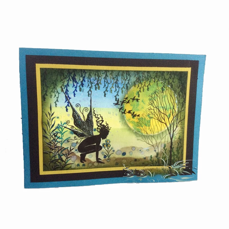 Фея Ангел прозрачный силиконовый штамп для печати DIY Скрапбукинг Фотоальбом