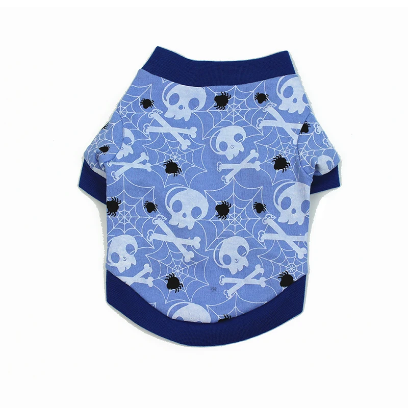 Летний жилет для кошек и собак Одежда щенков Хэллоуин рубашка собаки хлопок
