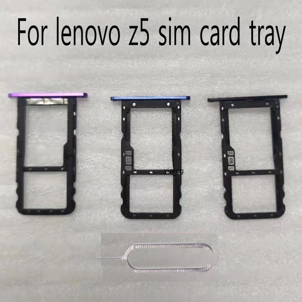 1 шт. держатель для sim-карты Lenovo Z5 L78011 L78012 разъем адаптера две SIM-карты запасные