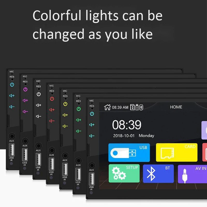 2 Din Автомобильный Радио 7 дюймов HD пресс экран плеер Android Авто Carplay мультимедиа MP5