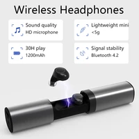 T6 Bluetooth Headset Wireless Binaural Heavy Bass In-ear Mini Running Sports Earphone Earplugs General Invisible Noise Reduction