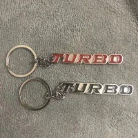 3d metal tutbo badge car keyrings chain for lada saab chevrolet opel honda toyota nissan kia peugeot volvo keychain accessories