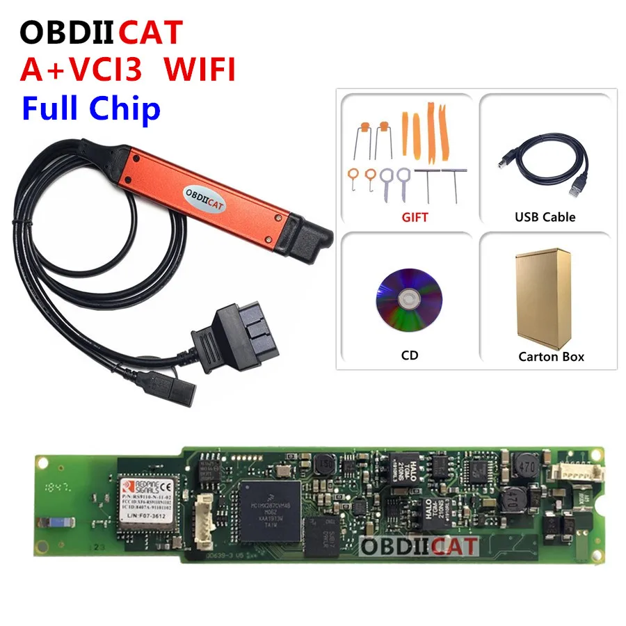 

A + VCI3 V2.41.3 большой кабельный SDP3 VCI3 сканер WI-FI 2,31 для Беспроводной VCI-3 грузовик диагностики