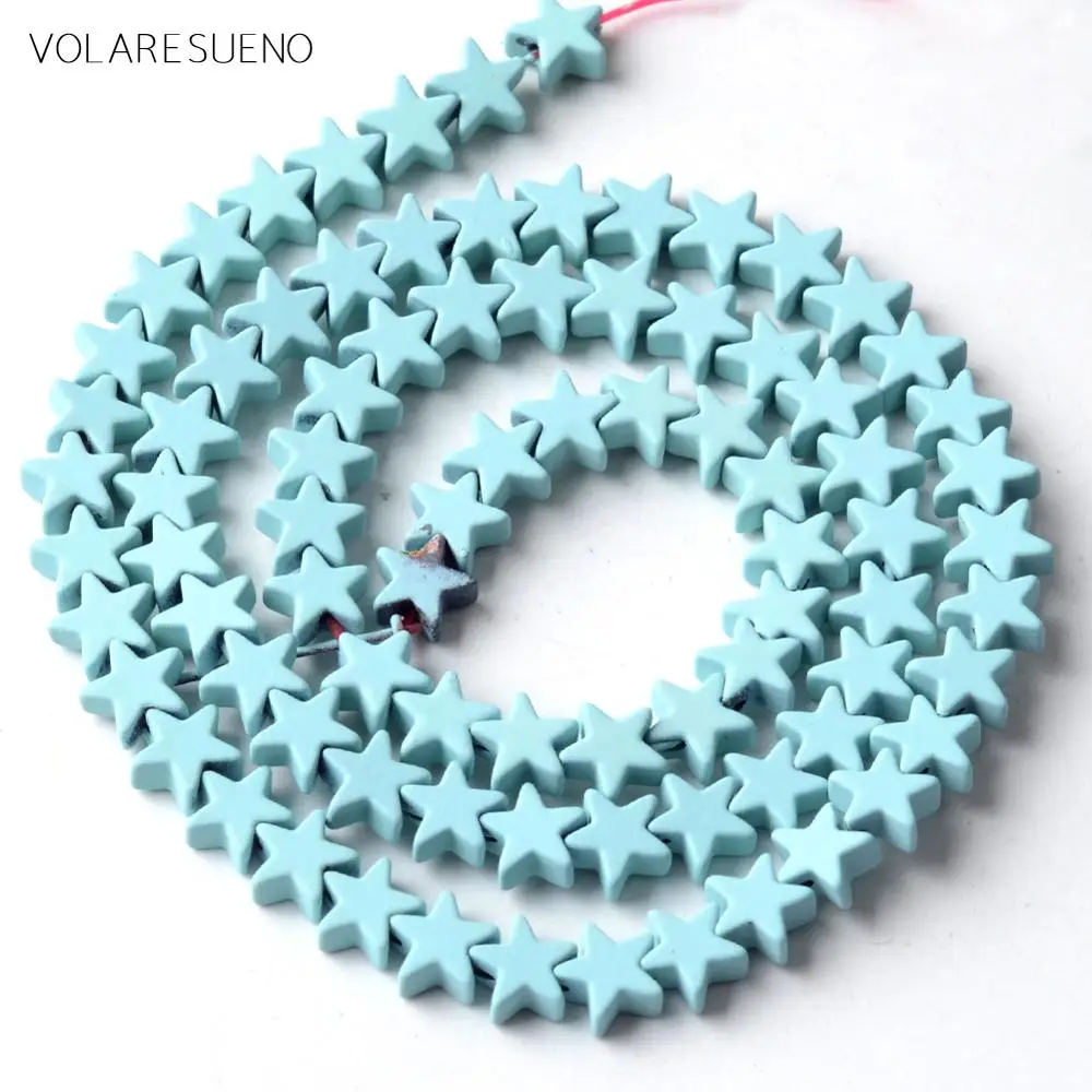 Натуральный 6 мм светильник синий гематит камень резиновая &quotпятиконечная