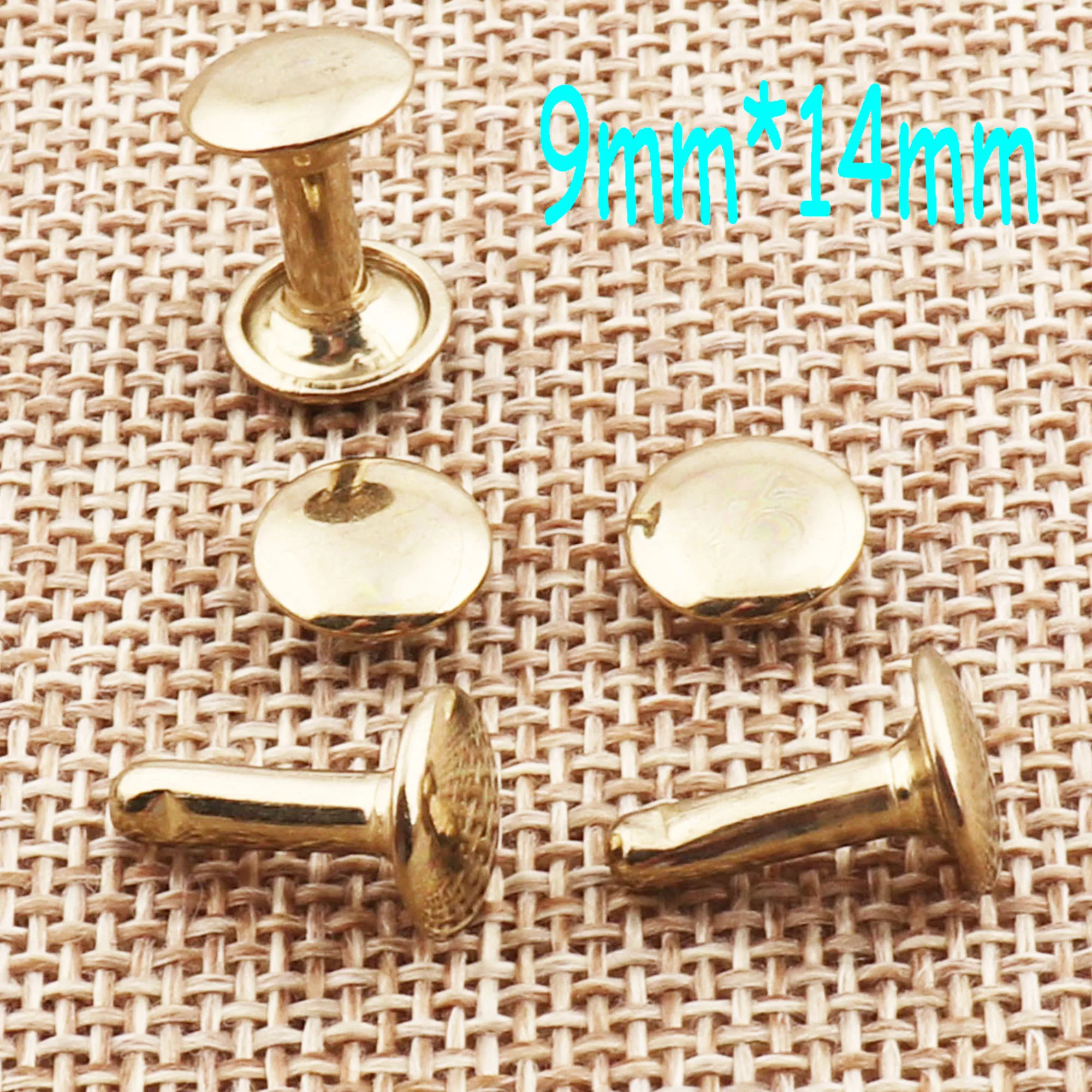 100 комплектов бронзовые заклепки с двойной крышкой кожа искусственная крепежные