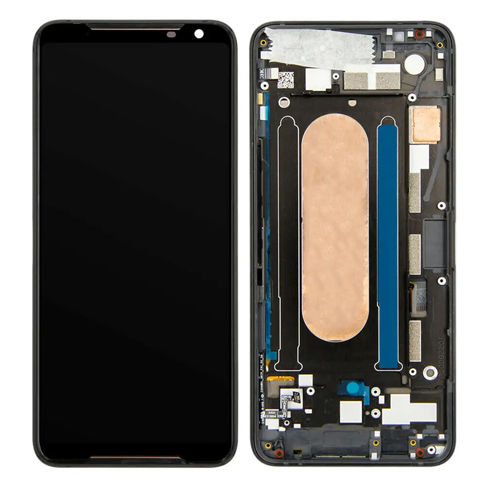 Pantalla LCD Original para tel&eacute;fono ASUS ROG2, montaje de digitalizador t&aacute;ctil con marco de repuesto, ZS660KL-1