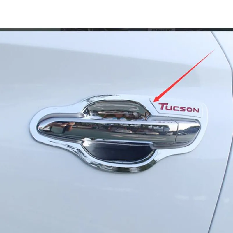 Хромированная Крышка для ручки Hyundai Tucson 2015-2017/крышка дверной чаши из АБС-пластика
