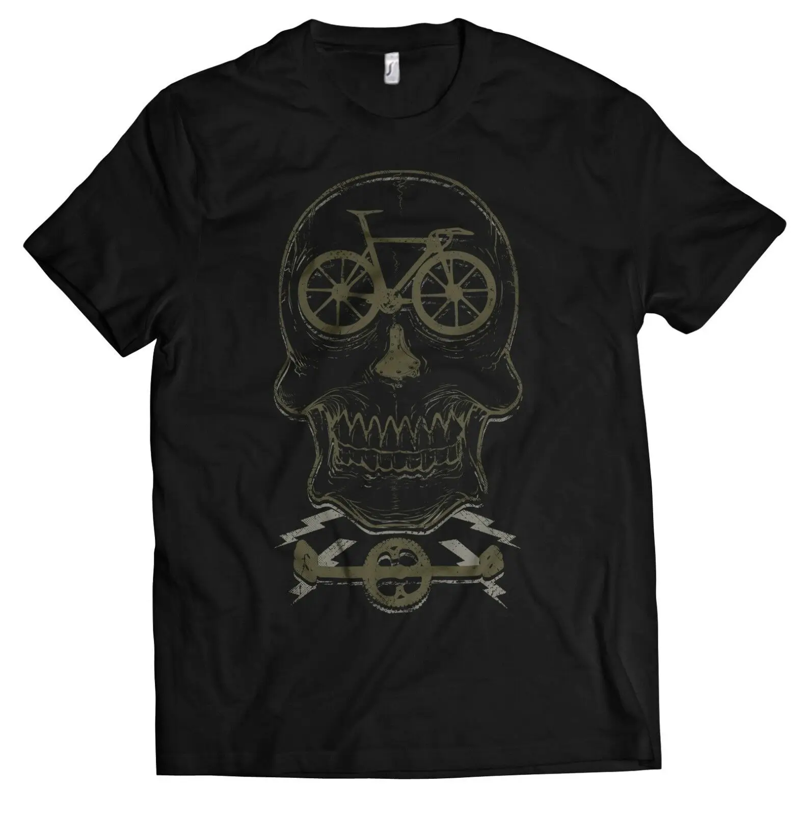 

Bicycle Skull Shirt Men's Road Bike Jersey Bicycle Driver Skull Biker