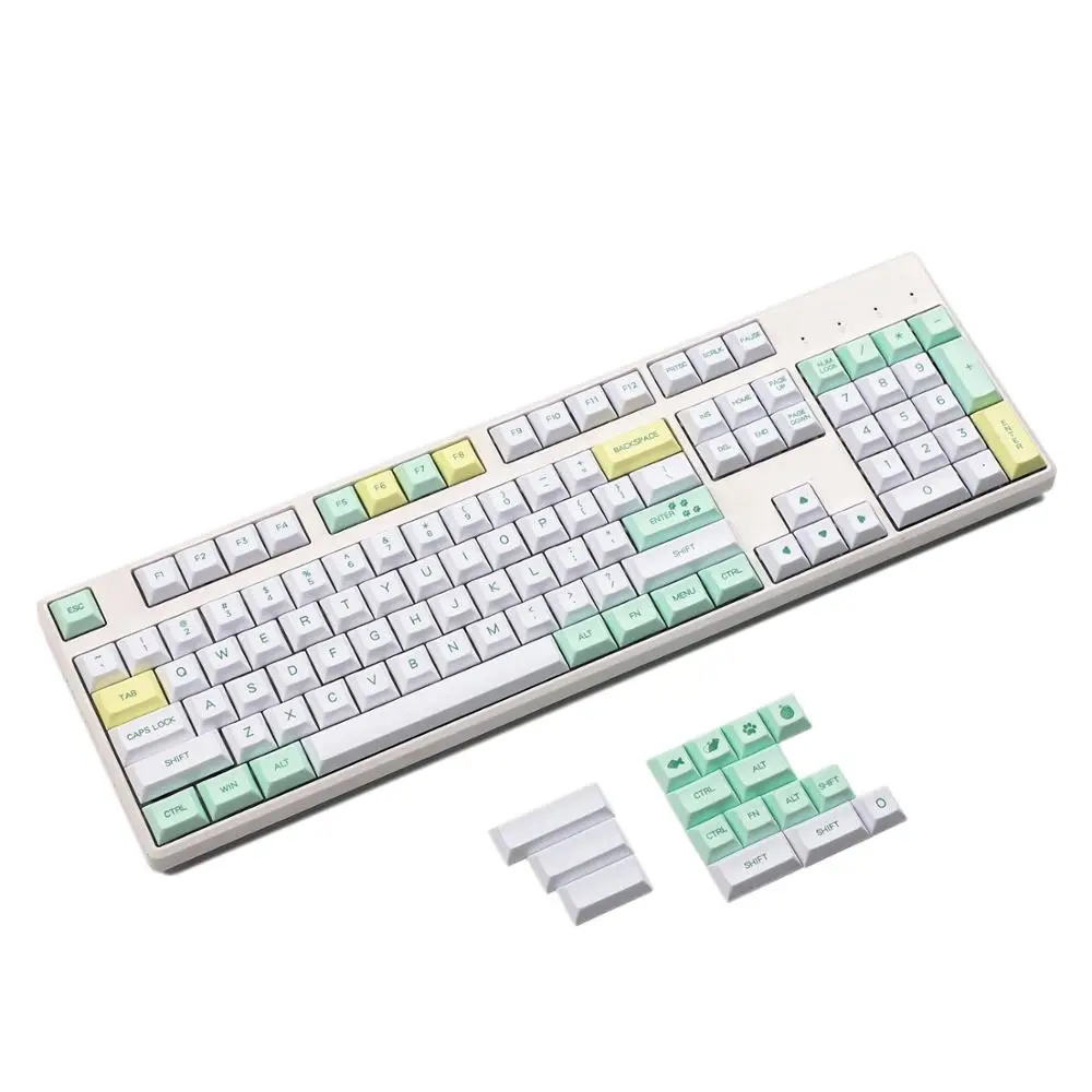 

Клавиатура YMDK 120 Key Dye Sub DSA Profile PBT Keycap для MX механической клавиатуры 104 87 61 YMD96 KBD75 FC980M VEA 75% SP64 GK64 Tada68