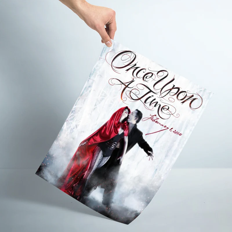 

Настенный постер Once Upon A Time на заказ, декоративный плакат для гостиной, шелковая ткань, яркая гладкая, без рамки, Современная печать на стене