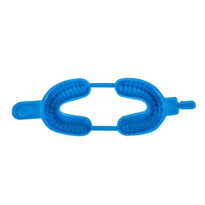 100 штук зубных одноразовых лотков для фторидных пены и оттисков разных размеров для удерживания зубов, оральной гигиены и стоматологических инструментов.