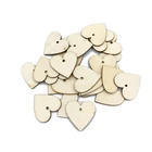 25 шт. 40 мм деревянные Сердца в форме рассеянного стола, аксессуары для рукоделия, деревенская Свадебная вечеринка, украшения сделай сам, скрапбукинг