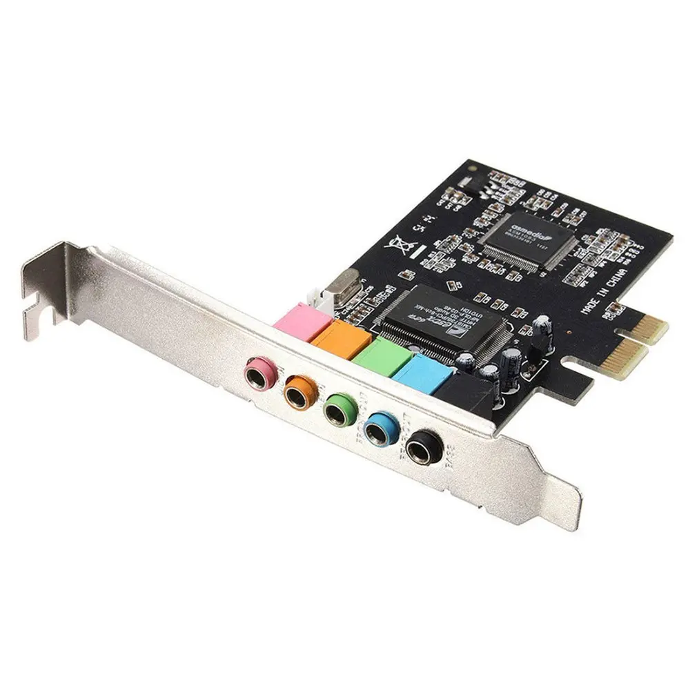 PCI Express PCI-E 5 1 Ch 6-канальная PCIE аудио цифровая звуковая карта адаптер CMI8738 |