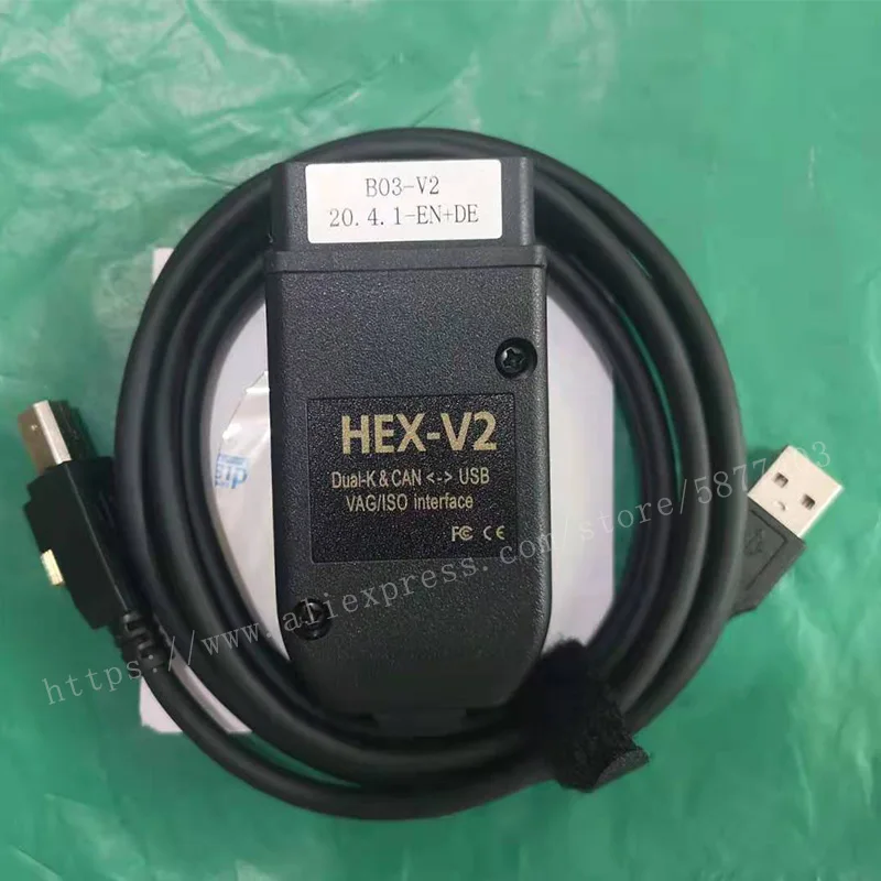 2021 Wesheu VCDS V2 кабель шестигранный интерфейс VA COM 20 12 для VW AUDI Skoda Seat VAG 21 3