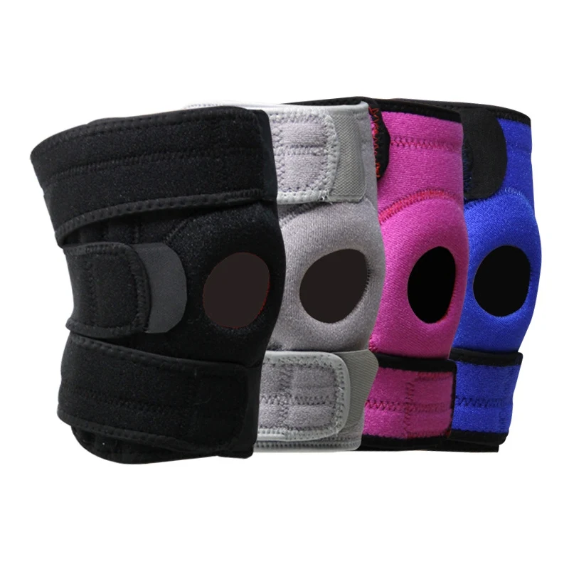 

1PCS Adjustable Sports Knee Support Cotton Nylon Breathable Training Elastic Knee Pads Hole Kneepad Safety Fitness