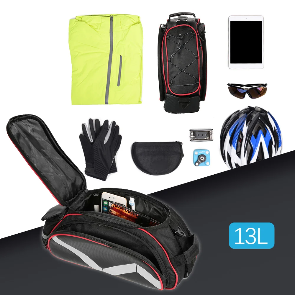 Велосипедная сумка многофункциональная 13L велосипедная задняя Сумка для сиденья