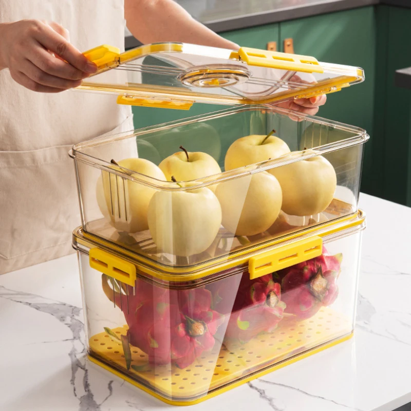 

Контейнеры для хранения питомцев с напоминанием о дате, прозрачный контейнер для хранения фруктов и овощей, кухонный Органайзер