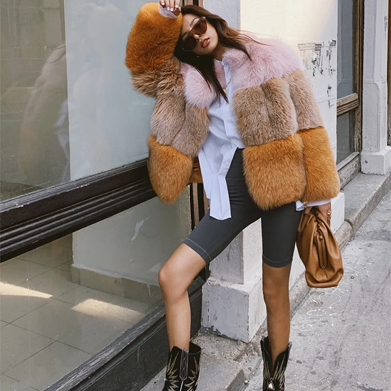 

jacket ladies natural fox women real fur coat