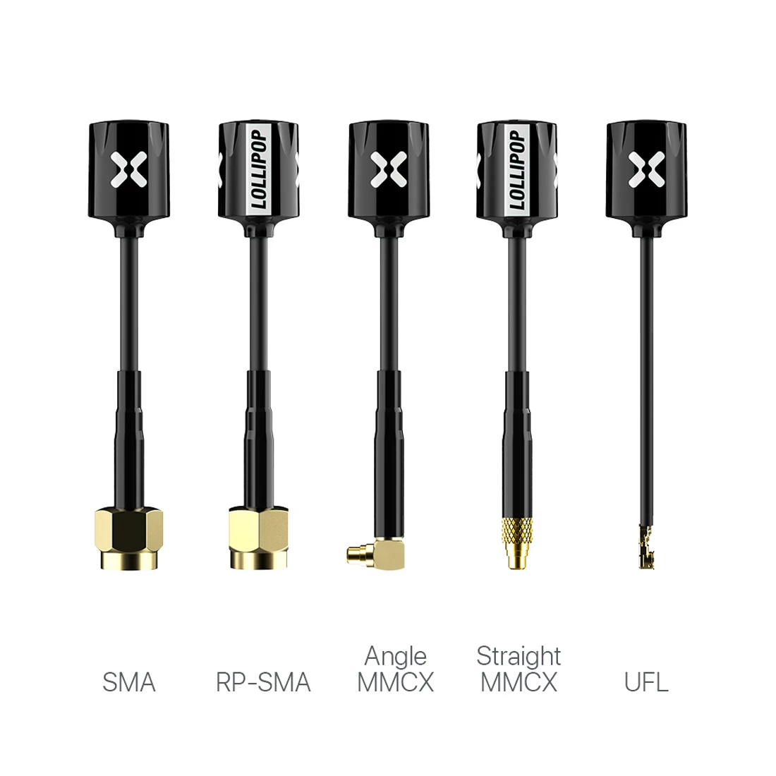 Foxeer Micro Omni 5 8G дБи Антенна RHCP MMCX прямой угол UFL Super Mini для радиоуправляемого FPV
